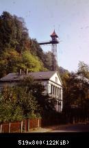 Bad Schandau Aufzug zum Ortsteil Ostrau in 70ziger Jahren