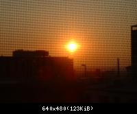 Sonnenaufgang durchs Fliegengitter, El Paso